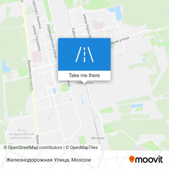 Железнодорожная Улица map