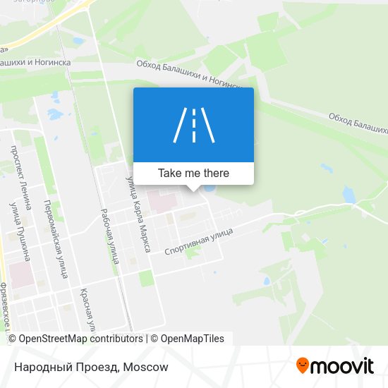 Народный Проезд map