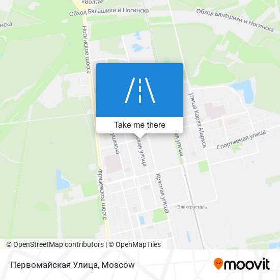 Первомайская Улица map