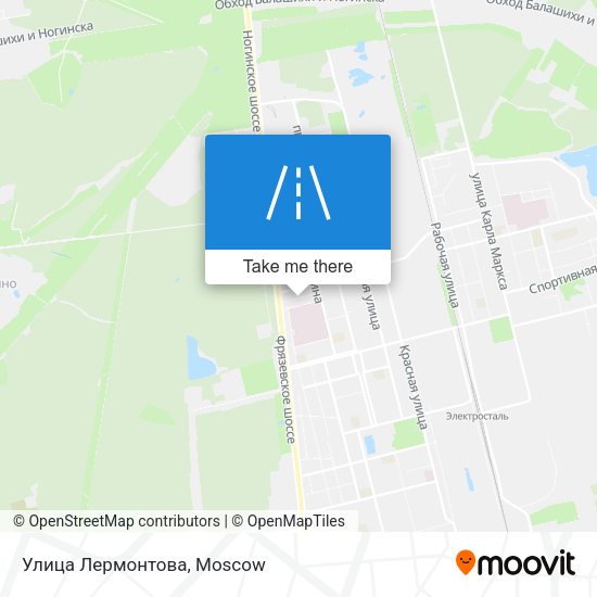 Улица Лермонтова map