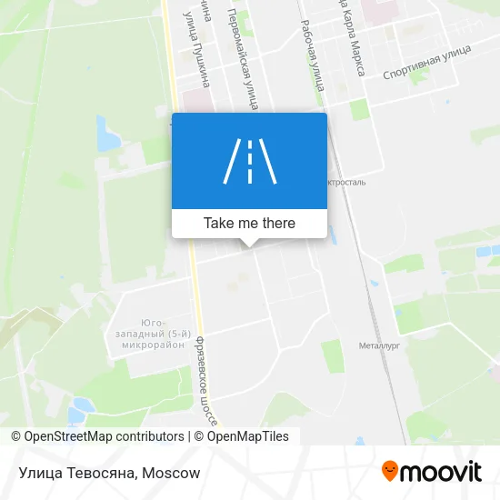 Улица Тевосяна map
