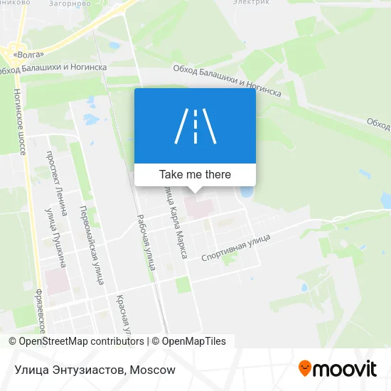 Улица Энтузиастов map