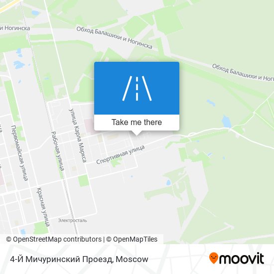 4-Й Мичуринский Проезд map