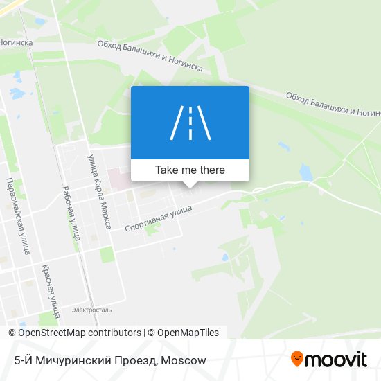 5-Й Мичуринский Проезд map