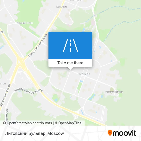 Литовский Бульвар map