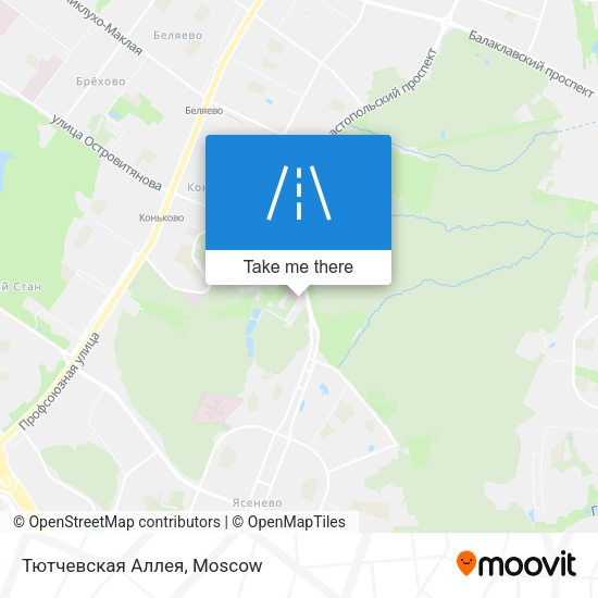 Тютчевская Аллея map