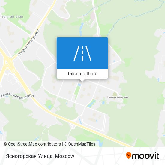 Ясногорская Улица map