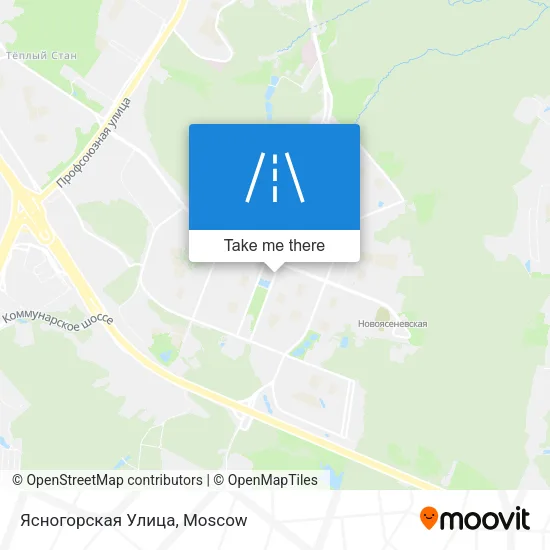 Ясногорская Улица map