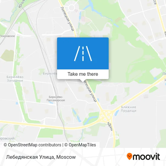 Лебедянская Улица map