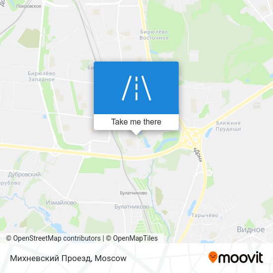 Михневский Проезд map