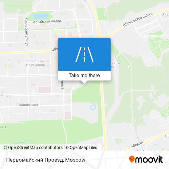 Первомайский Проезд map