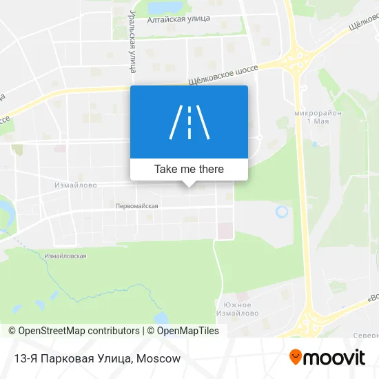 13-Я Парковая Улица map