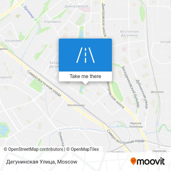 Дегунинская Улица map