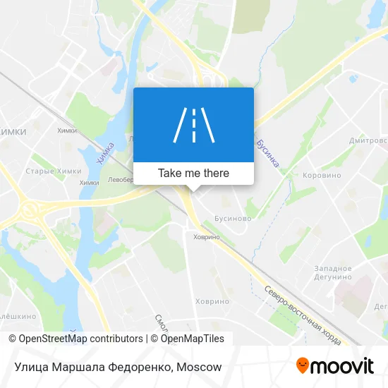 Улица Маршала Федоренко map