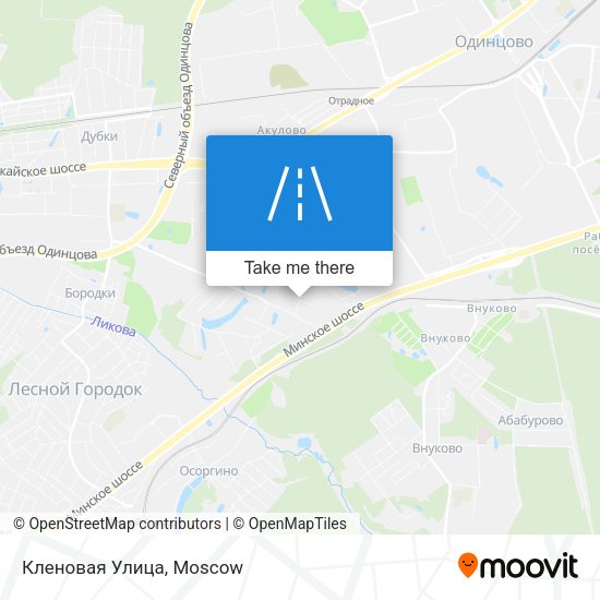 Кленовая Улица map