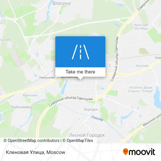 Кленовая Улица map