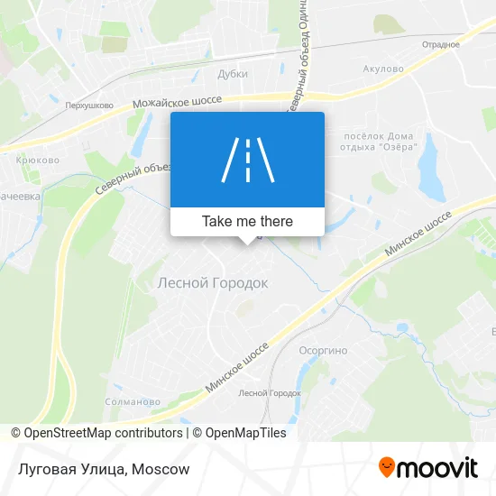 Луговая Улица map