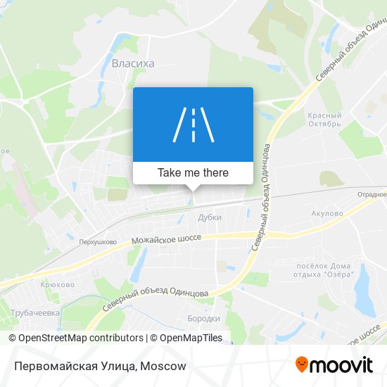 Первомайская Улица map