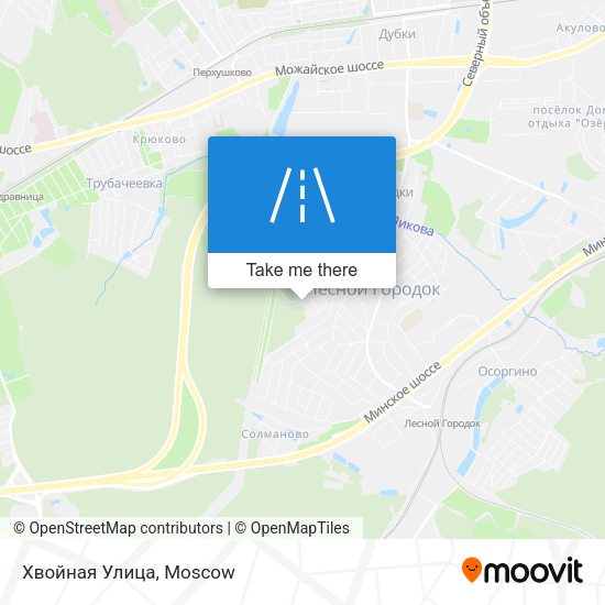 Хвойная Улица map