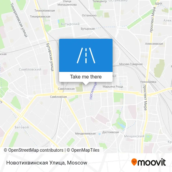 Новотихвинская Улица map