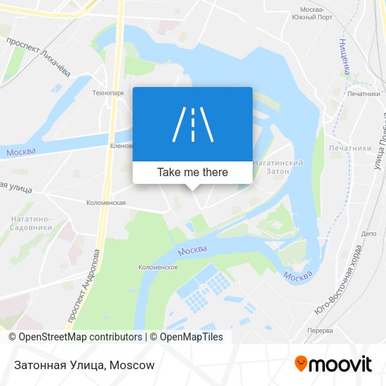 Затонная Улица map