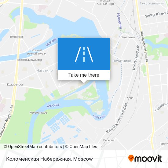 Коломенская Набережная map