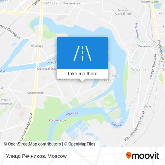 Улица Речников map