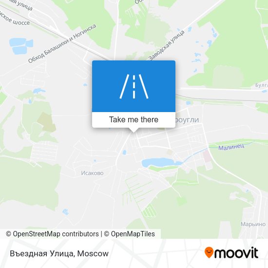 Въездная Улица map