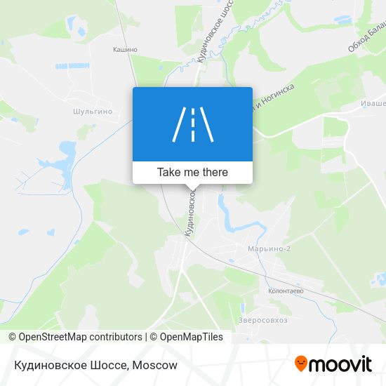 Кудиновское Шоссе map