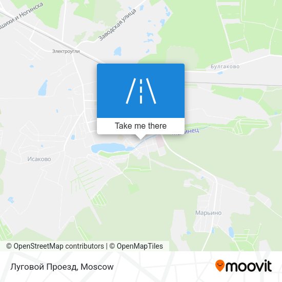 Луговой Проезд map