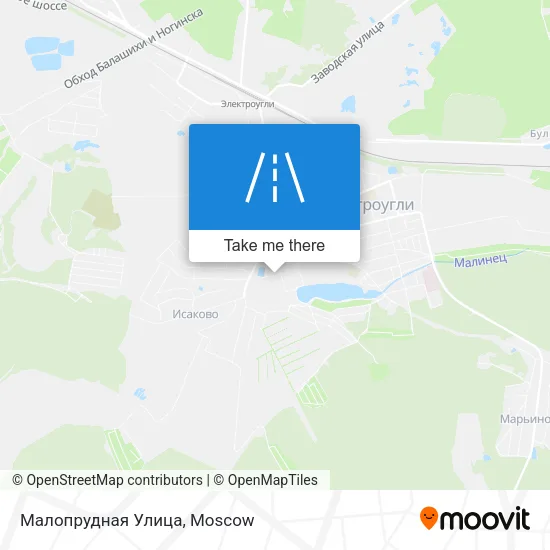 Малопрудная Улица map