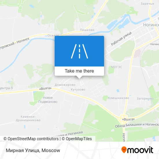 Мирная Улица map