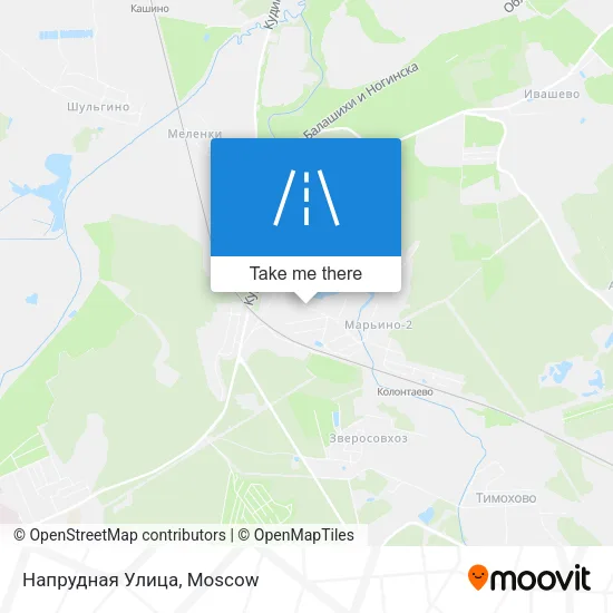 Напрудная Улица map