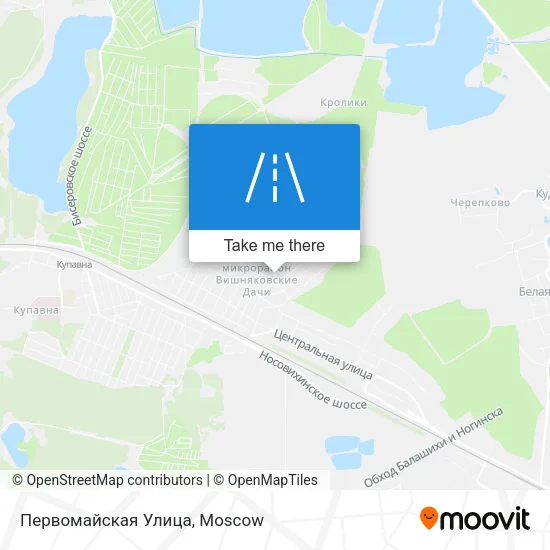 Первомайская Улица map