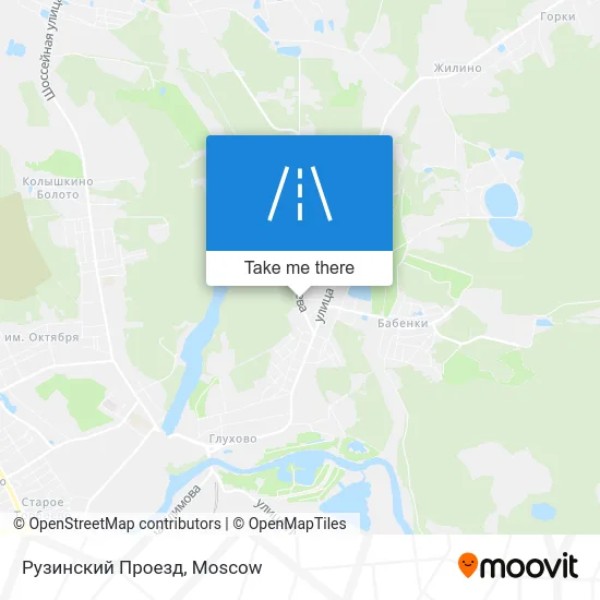 Рузинский Проезд map