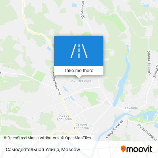 Самодеятельная Улица map