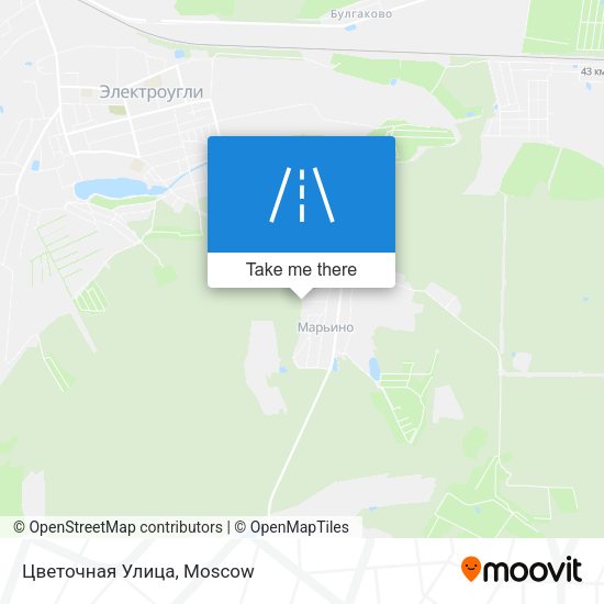 Цветочная Улица map