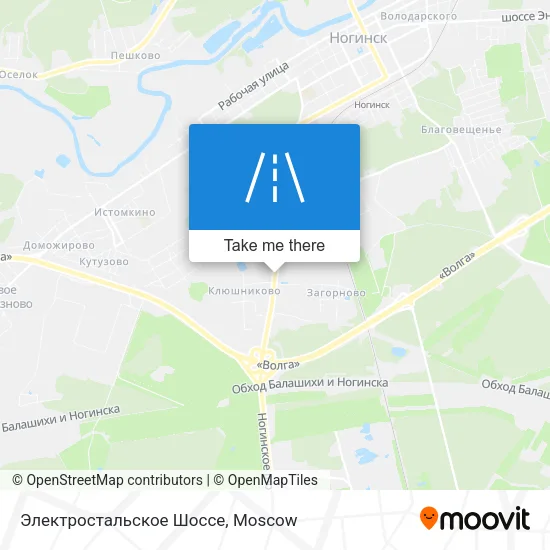 Электростальское Шоссе map