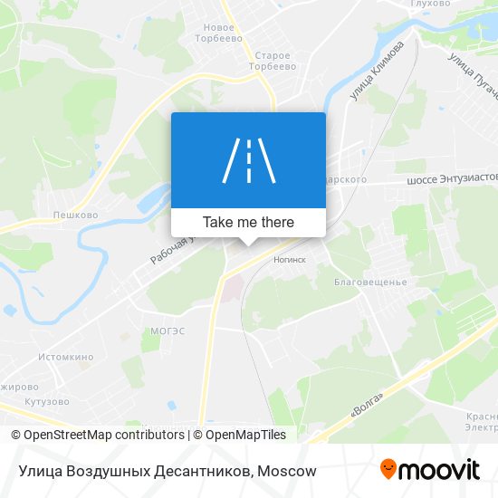 Улица Воздушных Десантников map