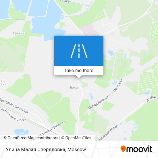 Улица Малая Свердловка map