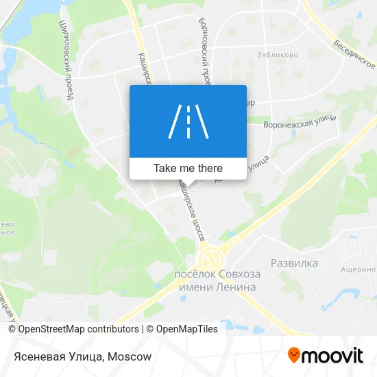 Ясеневая Улица map