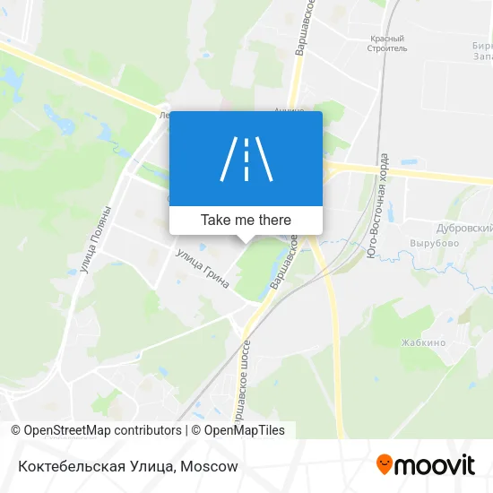 Коктебельская Улица map