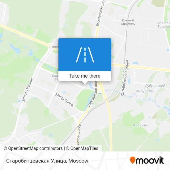 Старобитцевская Улица map