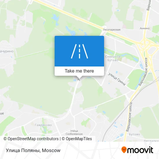Улица Поляны map