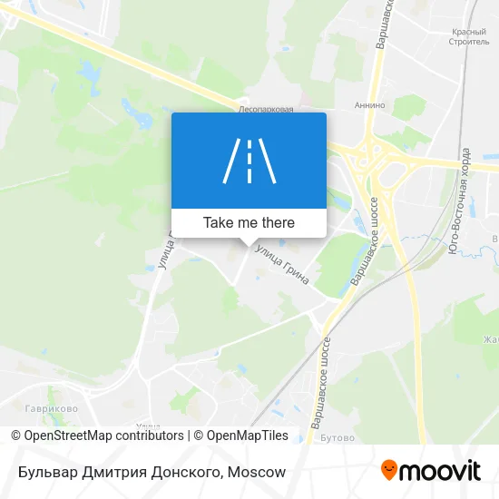 Бульвар Дмитрия Донского map