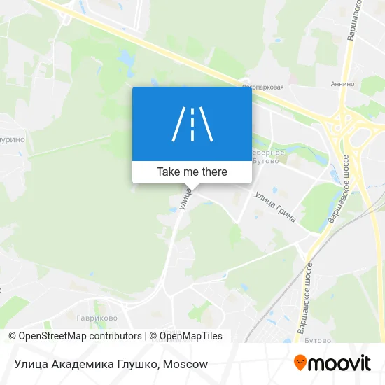 Улица Академика Глушко map