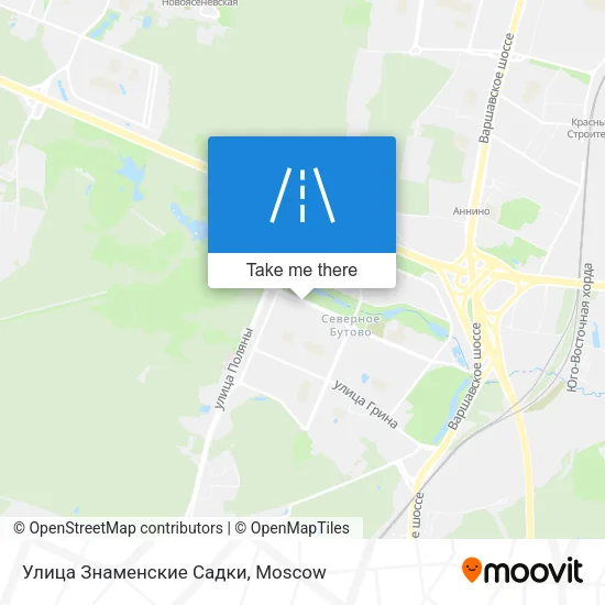 Улица Знаменские Садки map