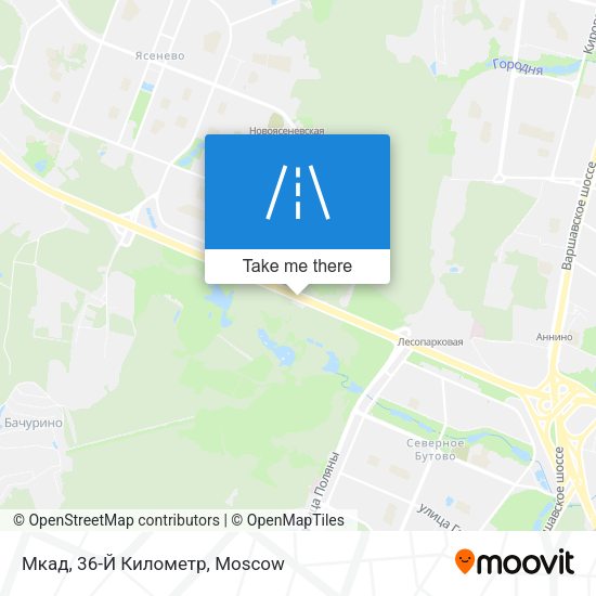 Мкад, 36-Й Километр map
