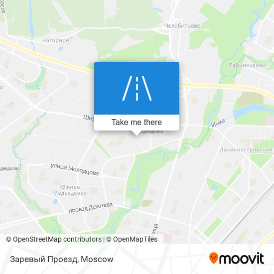 Заревый Проезд map