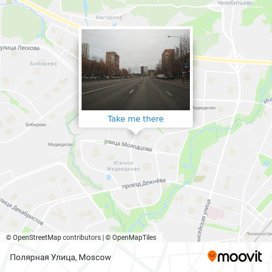 Полярная Улица map